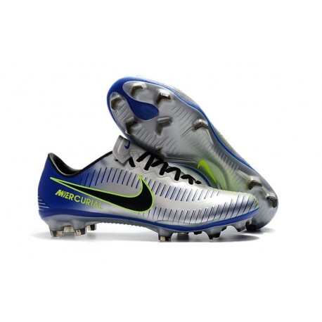 Nike Mercurial Vapor XI FG ACC 2017 Soccer Shoes - Silvery Blue
