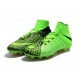 Nike Football Shoes for Men Hypervenom Phantom III DF FG EA Sports Green Black Gold