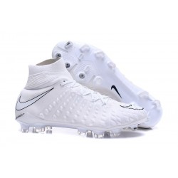 2017 Nike Hypervenom Phantom III FG Soccer Shoes All White