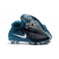 Nike Magista Obra 2 FG Firm Ground Football Boots Obsidian White Gamma Blue Glacier Blue