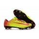 Nike Mercurial Vapor XI FG Soccer Shoes - New Arrival Football Boots Red Yellow