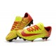 Nike Mercurial Vapor XI FG Soccer Shoes - New Arrival Football Boots Red Yellow