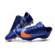 Nike Mercurial Vapor XI FG Soccer Shoes - New Arrival Football Boots Blue Orange Silver