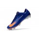 Nike Mercurial Vapor XI FG Soccer Shoes - New Arrival Football Boots Blue Orange Silver