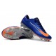 Nike Mercurial Vapor XI FG Soccer Shoes - New Arrival Football Boots Blue Orange Silver