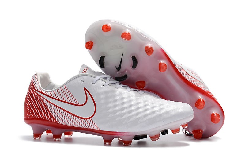New Nike Magista Opus II FG Football Boots Low Price White Red