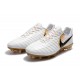 Nike Tiempo Legend VII FG FG Soccer Shoes - Low Price White Gold Black