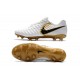 Nike Tiempo Legend VII FG FG Soccer Shoes - Low Price White Gold Black