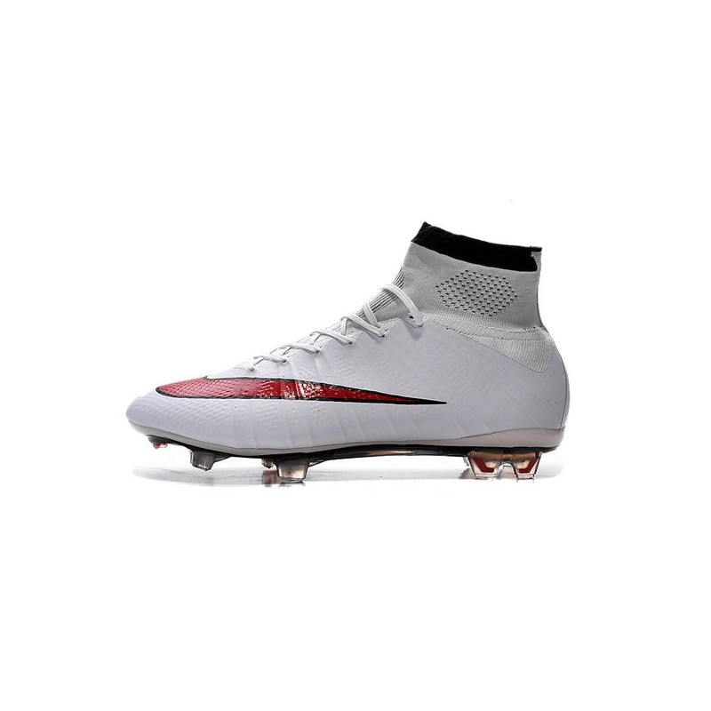 red black and white soccer cleats
