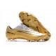 Nike Mercurial Vapor XI FG Soccer Shoes - New Arrival Football Boots Gold White