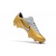 Nike Mercurial Vapor XI FG Soccer Shoes - New Arrival Football Boots Gold White