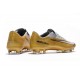 Nike Mercurial Vapor XI FG Soccer Shoes - New Arrival Football Boots Gold White