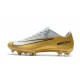 Nike Mercurial Vapor XI FG Soccer Shoes - New Arrival Football Boots Gold White