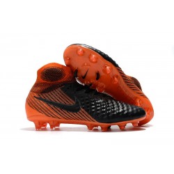 Nike Magista Obra 2 FG Firm Ground Football Boots Black White Hyper Crimson Bright Crimson