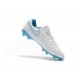 Nike Tiempo Legend VII FG FG Soccer Shoes - Low Price White Blue