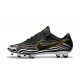 Nike Mercurial Vapor XI FG Soccer Shoes - New Arrival Football Boots Black White Gold