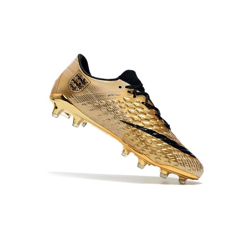 Nike Hypervenom Phantom 3 FG Low-cut Soccer Cleats For Sale Gold Black