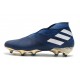 Adidas Nemeziz 19+ FG Soccer Cleats Blue White Solar Black