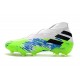 Adidas Nemeziz 19+ FG Soccer Cleats White Green Blue Black