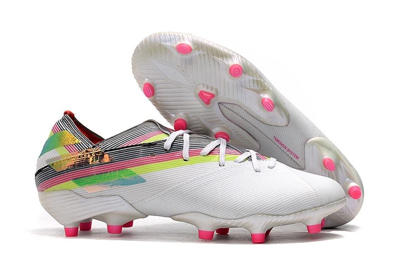 Adidas nemeziz white and pink sales