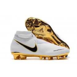 Nike Phantom Vision Elite DF FG Soccer Cleat White Gold