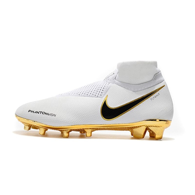 Nike Phantom Vision Elite DF FG Soccer Cleat White Gold