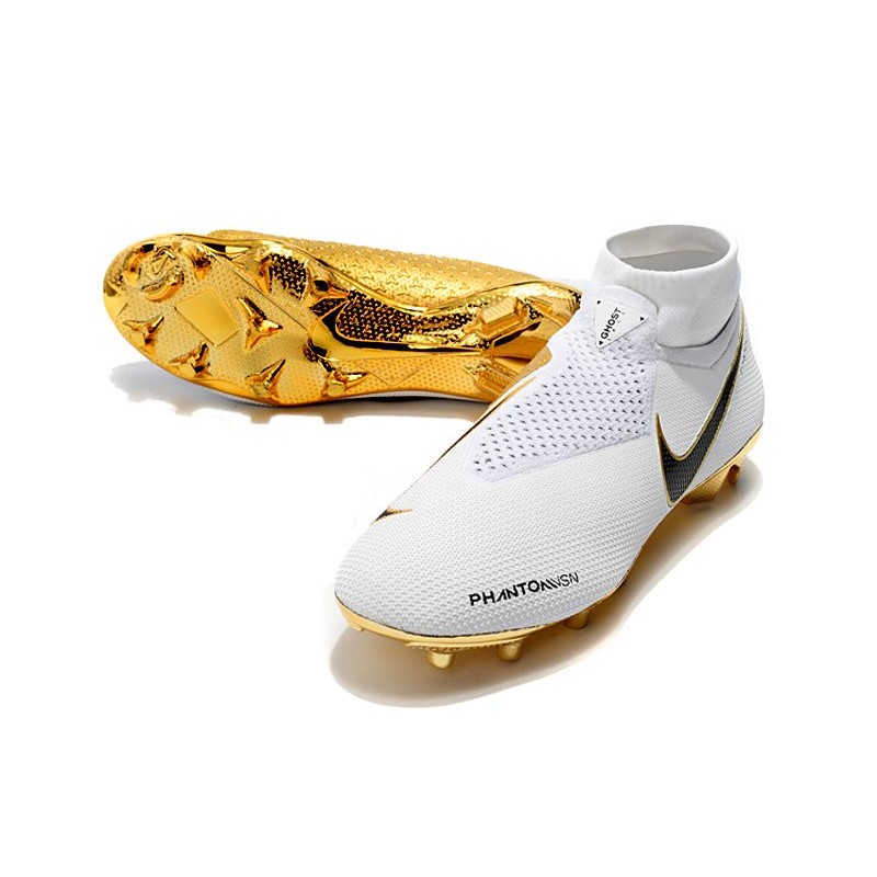 nike phantom vision elite df fg white gold