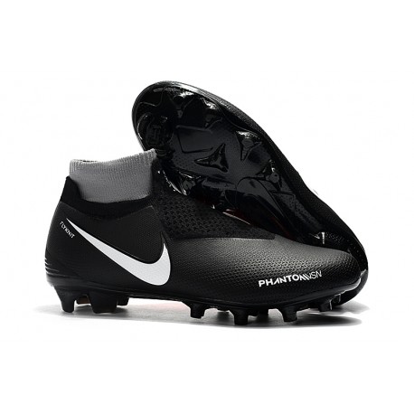 Nike Phantom Vision Elite DF FG Soccer Cleat Black Hyper Crimson