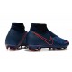 Nike Phantom Vision Elite DF FG Soccer Cleat Obsidian Black Blue