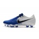 Nike Phantom Venom Elite FG Firm Ground Cleats White Black Racer Blue