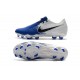 Nike Phantom Venom Elite FG Firm Ground Cleats White Black Racer Blue