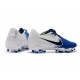 Nike Phantom Venom Elite FG Firm Ground Cleats White Black Racer Blue