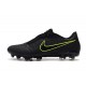 Nike Phantom Venom Elite FG Firm Ground Cleats Black Volt