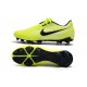 Nike Phantom VNM Elite FG Soocer Shoes Volt Black