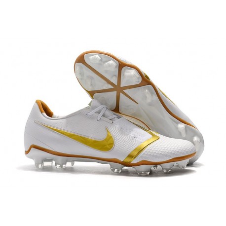 Nike Phantom Venom Elite FG Firm Ground Cleats White Gold