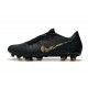 Nike Phantom VNM Elite FG Soocer Shoes Black Metallic Gold