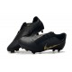 Nike Phantom VNM Elite FG Soocer Shoes Black Metallic Gold