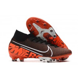 Nike Mercurial Superfly 7 AG Elite Cleats Black Orange White