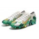 Mbappe Nike Mercurial Vapor XIII Elite FG White Green Gold