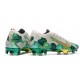 Mbappe Nike Mercurial Vapor XIII Elite FG White Green Gold