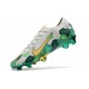 Mbappe Nike Mercurial Vapor XIII Elite FG White Green Gold