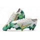 Mbappe Nike Mercurial Vapor XIII Elite FG White Green Gold