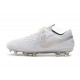 Nike Tiempo Legend VIII Elite FG Cleat White Pure Platinum