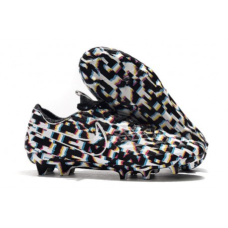 Nike Tiempo Legend VIII Elite FG Cleat Black White