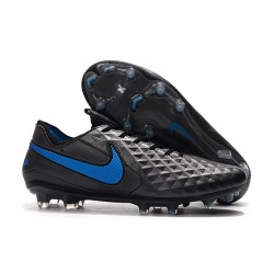 Nike Tiempo Legend VIII Elite FG Cleat Black Blue