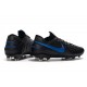 Nike Tiempo Legend VIII Elite FG Cleat Black Blue