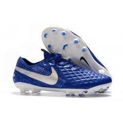 Nike Tiempo Legend VIII Elite FG Cleat Hyper Royal White