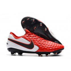 Nike Tiempo Legend VIII Elite FG Cleat Red Black White