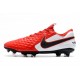 Nike Tiempo Legend VIII Elite FG Cleat Red Black White