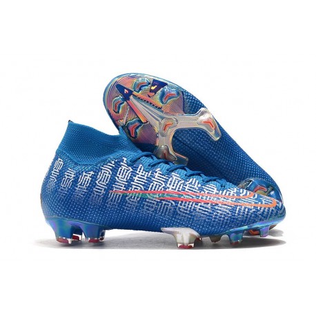 Nike Mercurial Superfly 7 Elite FG New Boots -Blue Red